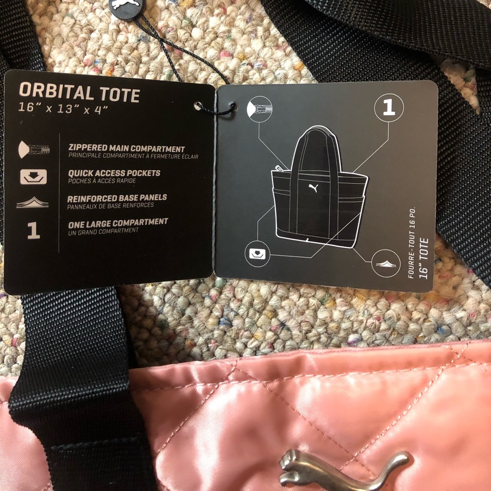 🆕 Puma Orbital Tote Pink - Picture 7 of 8